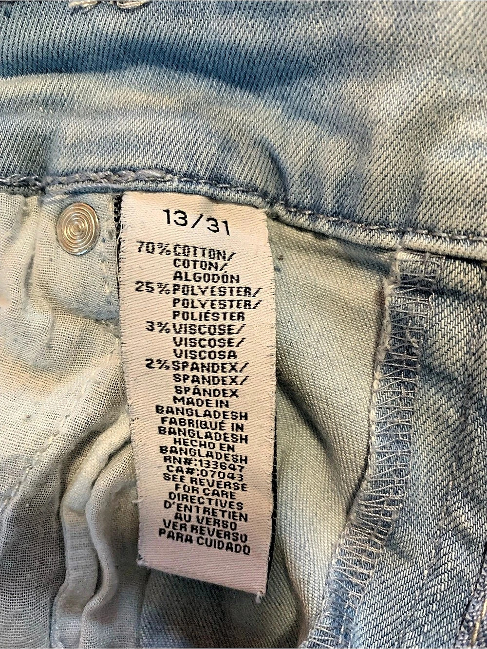 The Rider Celebrity Pink Distressed Skinny Jeans in Blue, Waist 13/31 - Picture 9 of 11